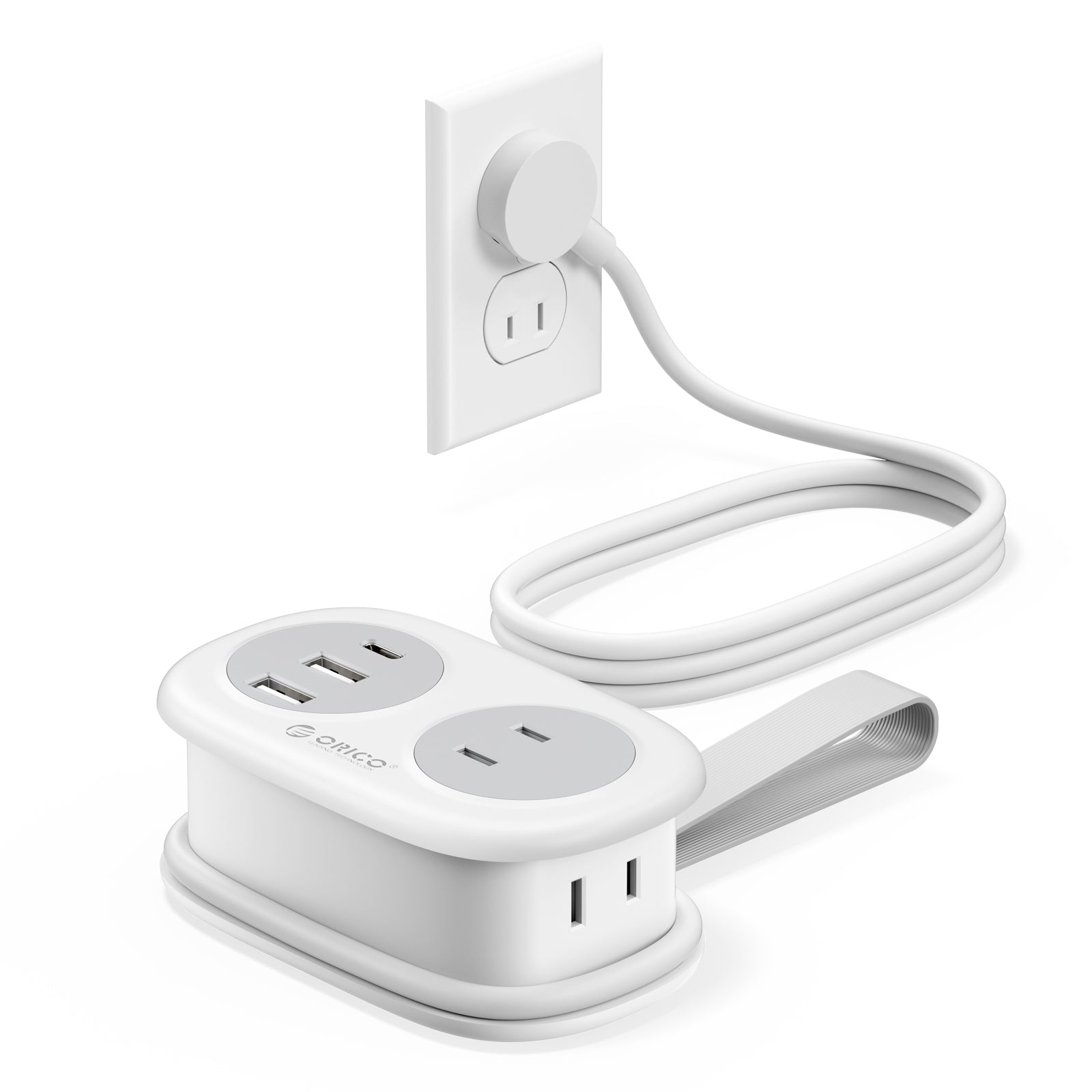 ORICO AP1 ポータブル電源タップ（巻き取り式・5ポート搭載）